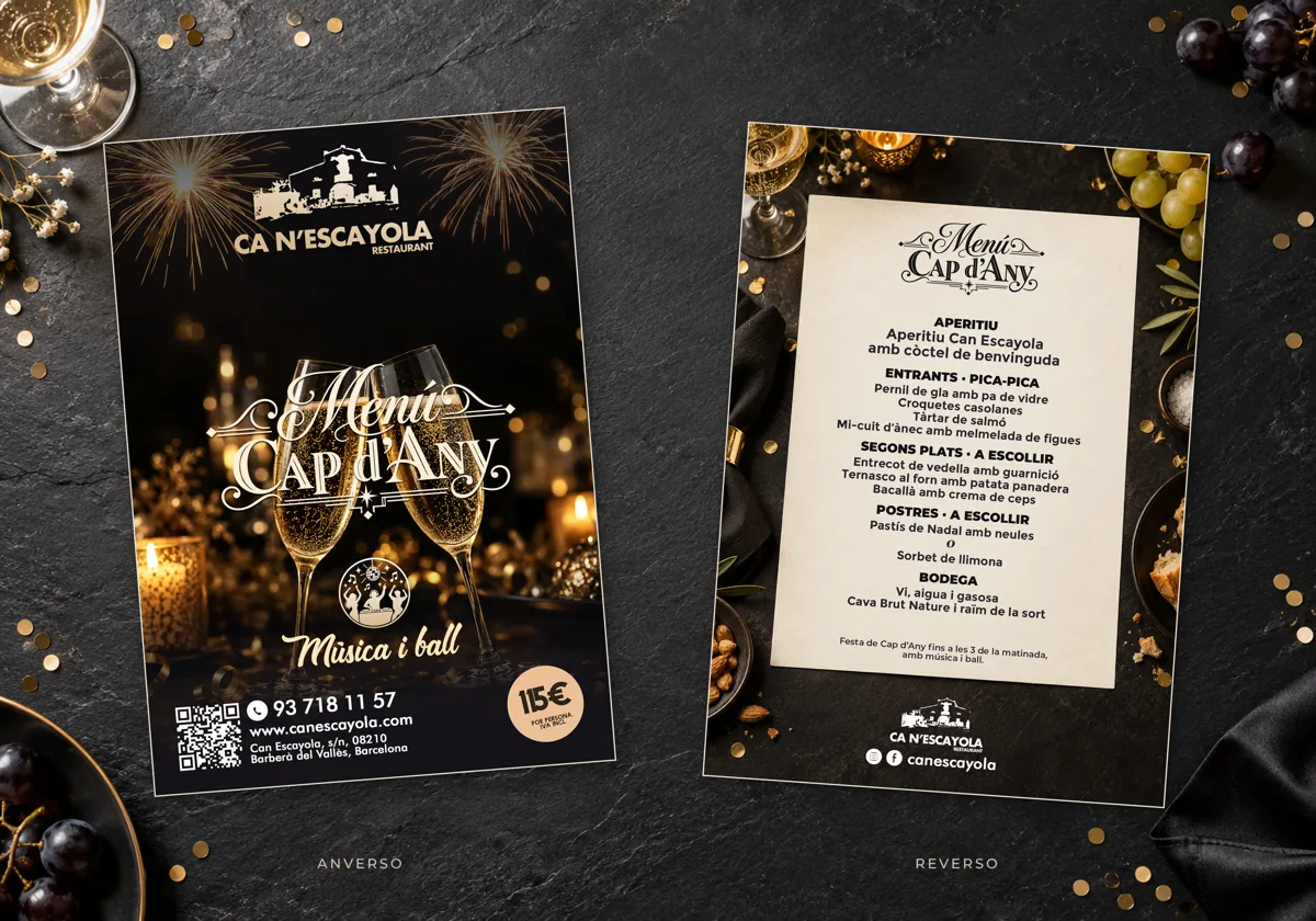 Presentació del menú de cap d’any