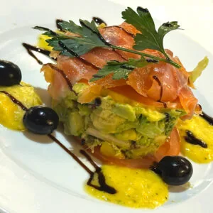 Amanida amb salmó